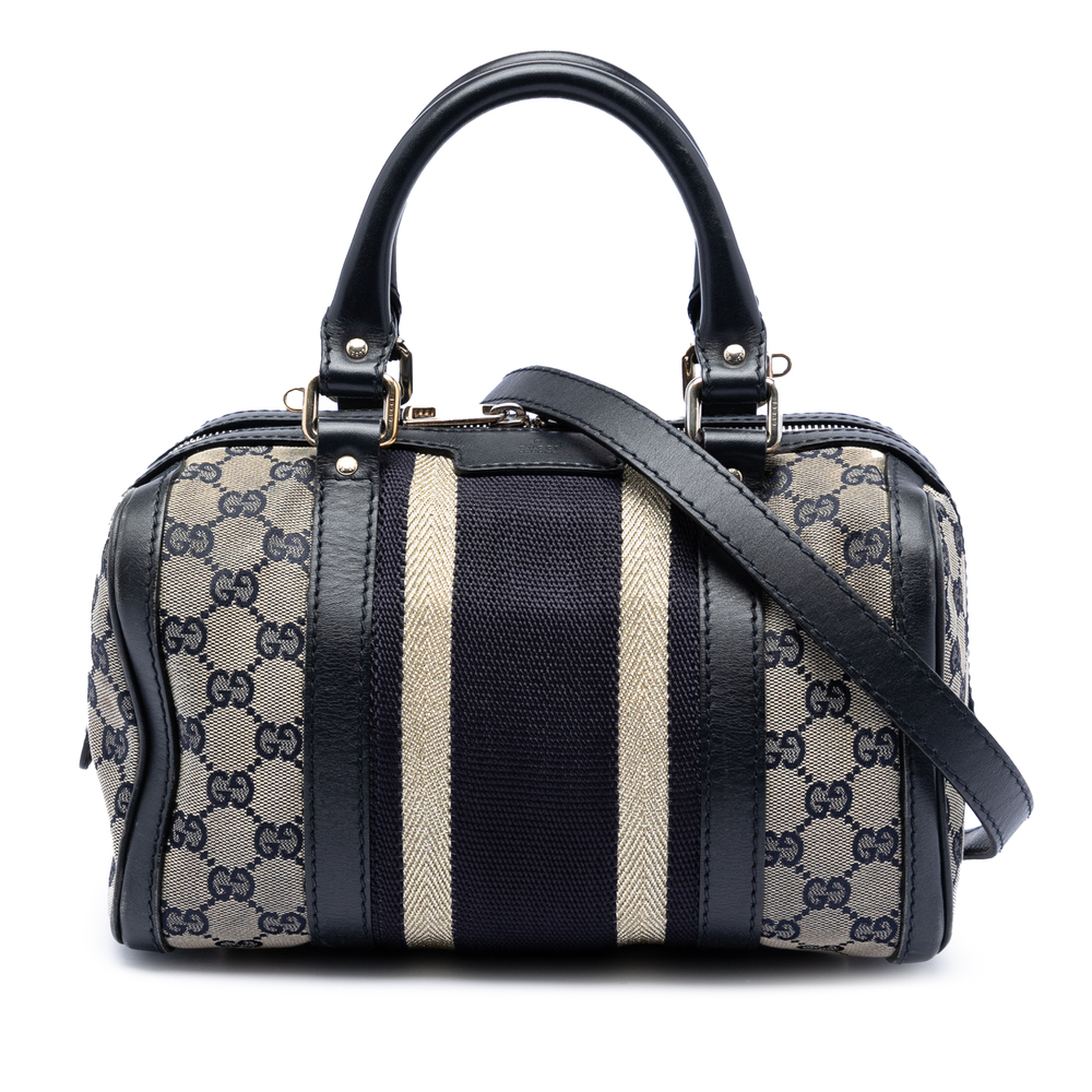 Pre-Loved Gucci Small GG Canvas Web Joy Boston Bag - Picture 1 of 7